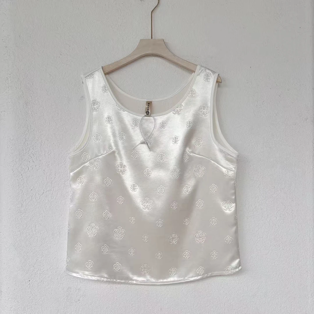 2025宽松型吊带复古文艺宽松背心女士打底圆领潮流时尚气质百搭