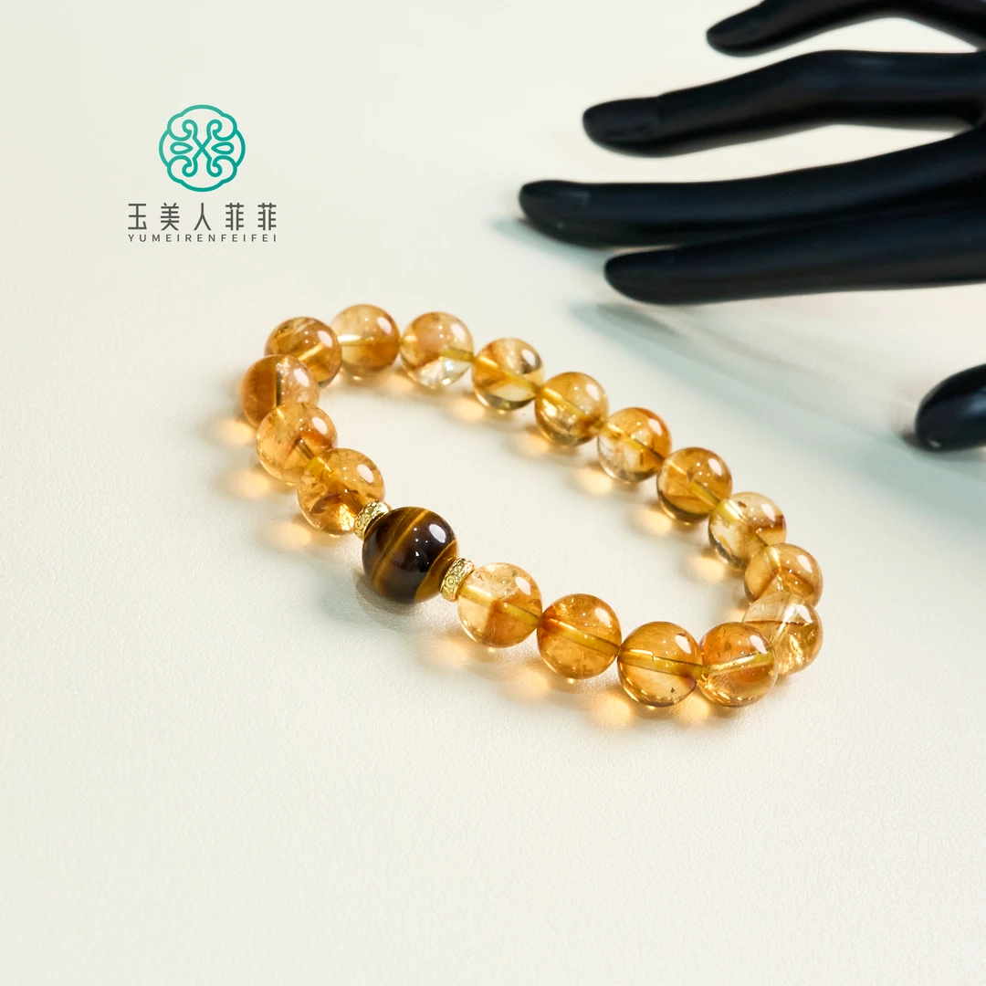 石惑珠宝~水晶单圈圆珠手串约10-12mm