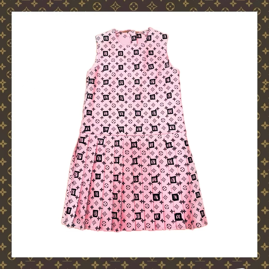 EL046  LLL粉色百褶裙