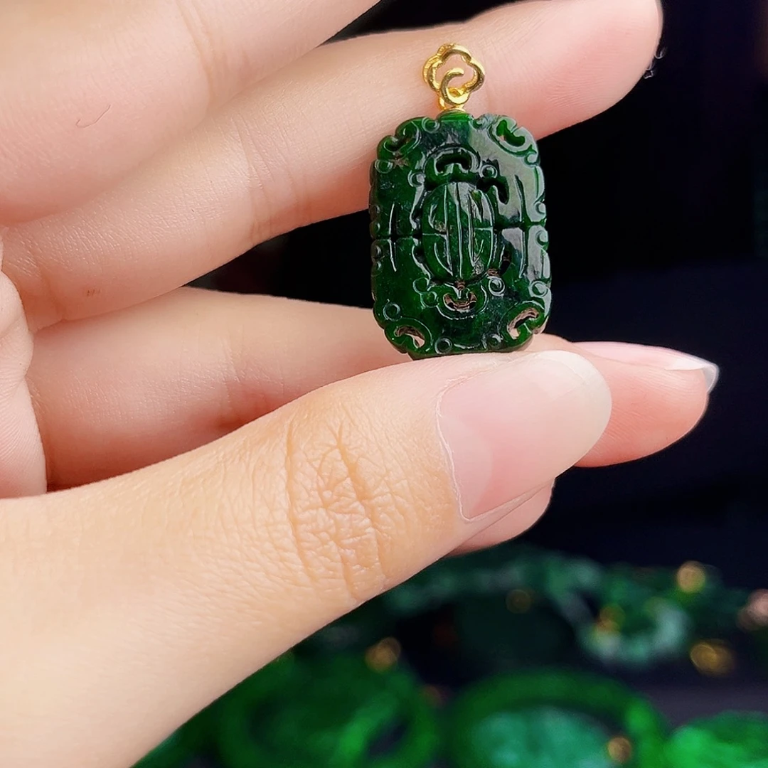 颈饰银S925镶嵌翡翠多样性