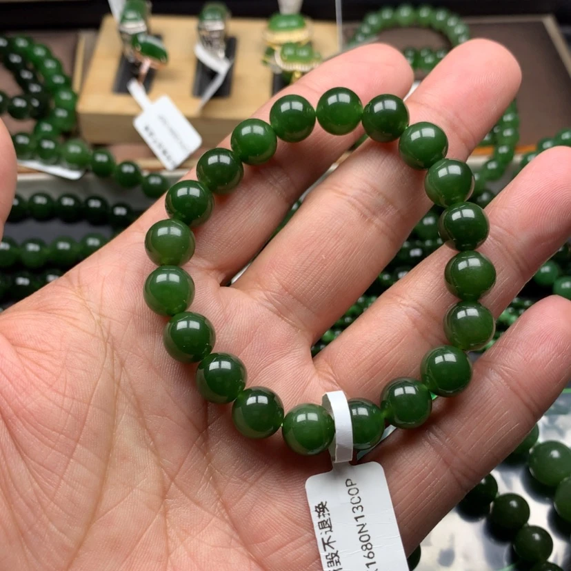 【闪购商品】未镶嵌手链和田玉（碧玉）1**s10