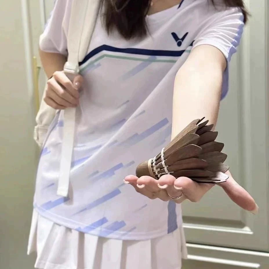 25新款速干羽毛球服大赛大学生时尚短袖夏季透气训练比赛休闲定制