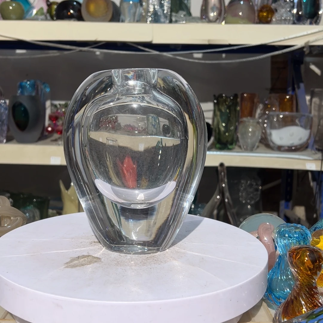 弘扬琉璃花器微瑕高度20