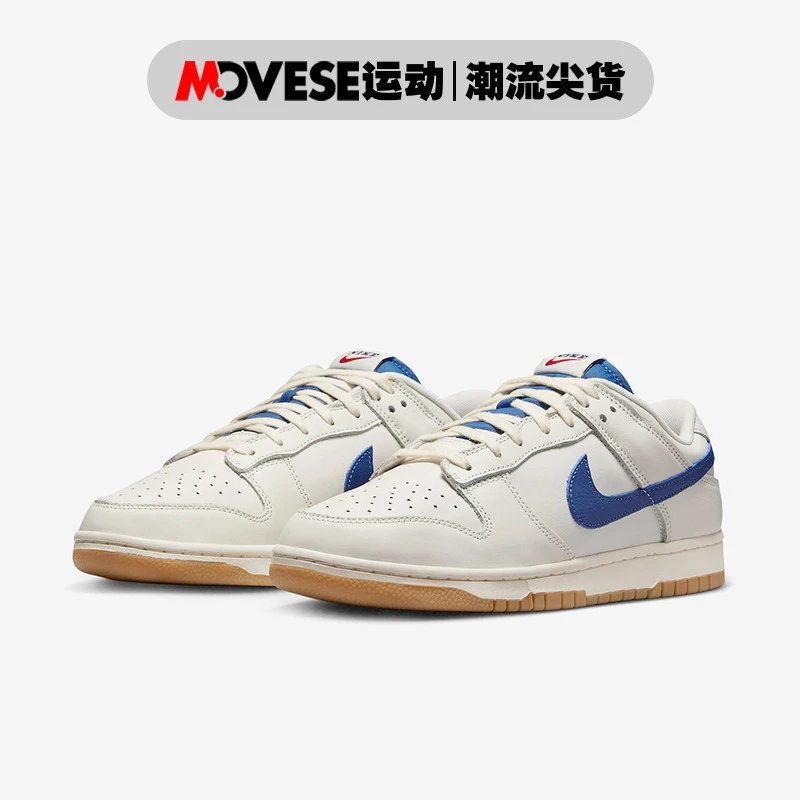 Nike耐克DunkLow帆白蓝男子潮流复古低帮夏季休闲板鞋DX3198-133