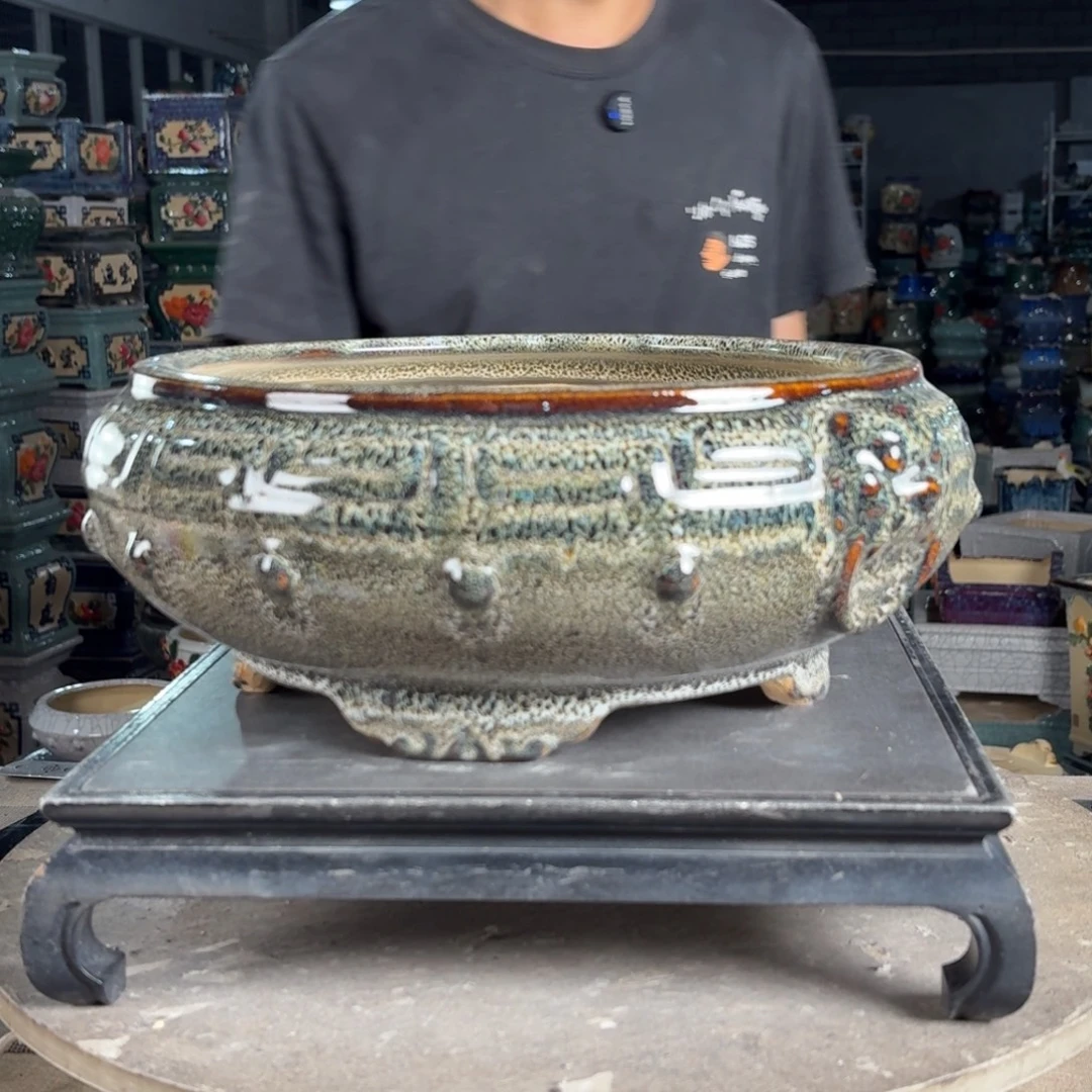 一风堂石湾花盆 内25*10