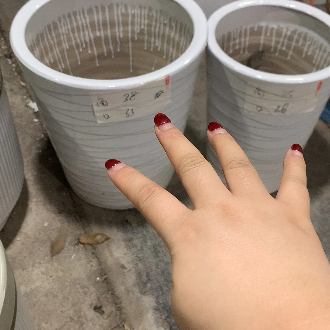 高温陶瓷花盆微瑕