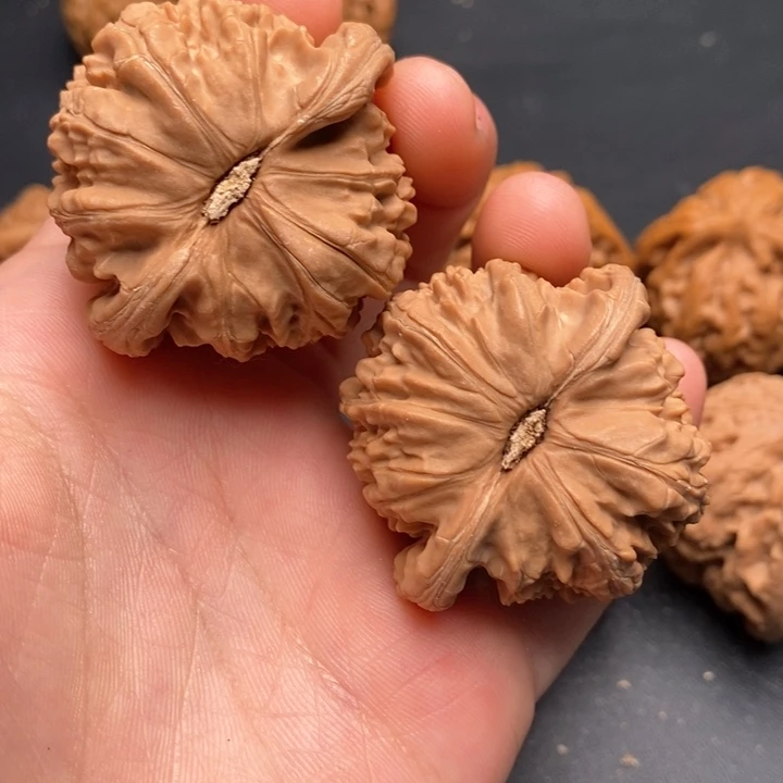 文玩核桃把件白狮子45