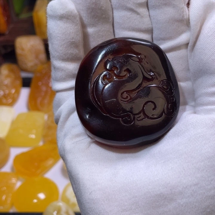 琥珀吊坠(不含链)未镶嵌