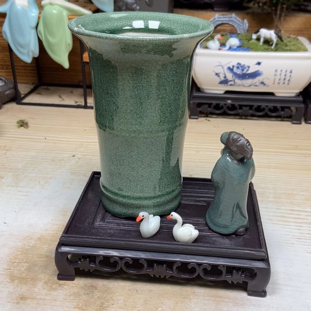 瓷片陶瓷花盆陶瓷艺术