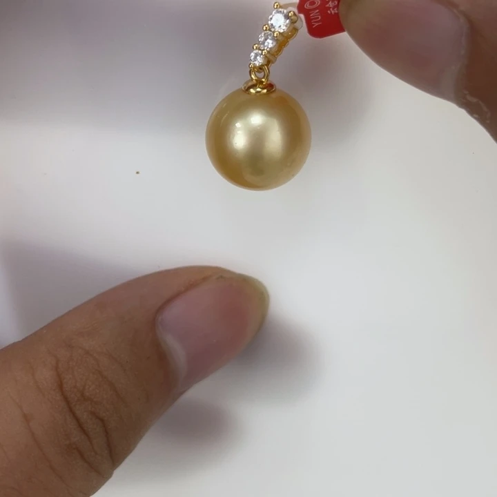 银S925镶嵌海水珍珠颈饰