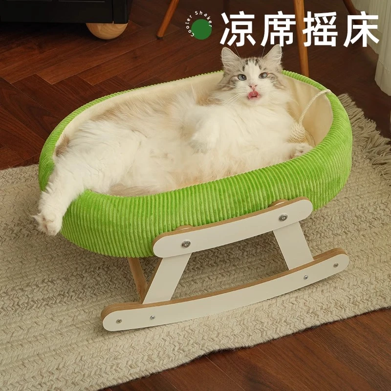喵仙儿猫窝冰垫摇床猫吊床凉席夏季睡觉凉爽可爱专用宠物猫咪用品