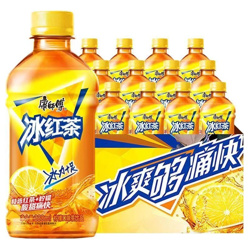 康师傅冰红茶330*12柠檬味清爽饮料装夏季解渴畅饮整箱迷你小瓶