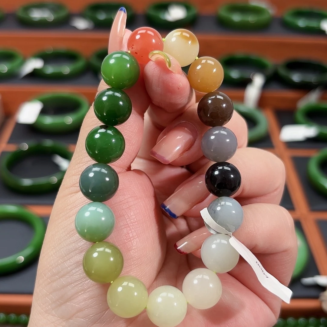 和田玉未镶嵌手串