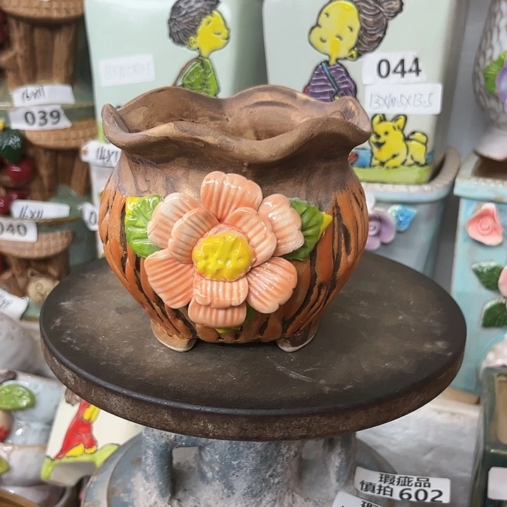 紫砂花盆粗陶材质多肉花盆