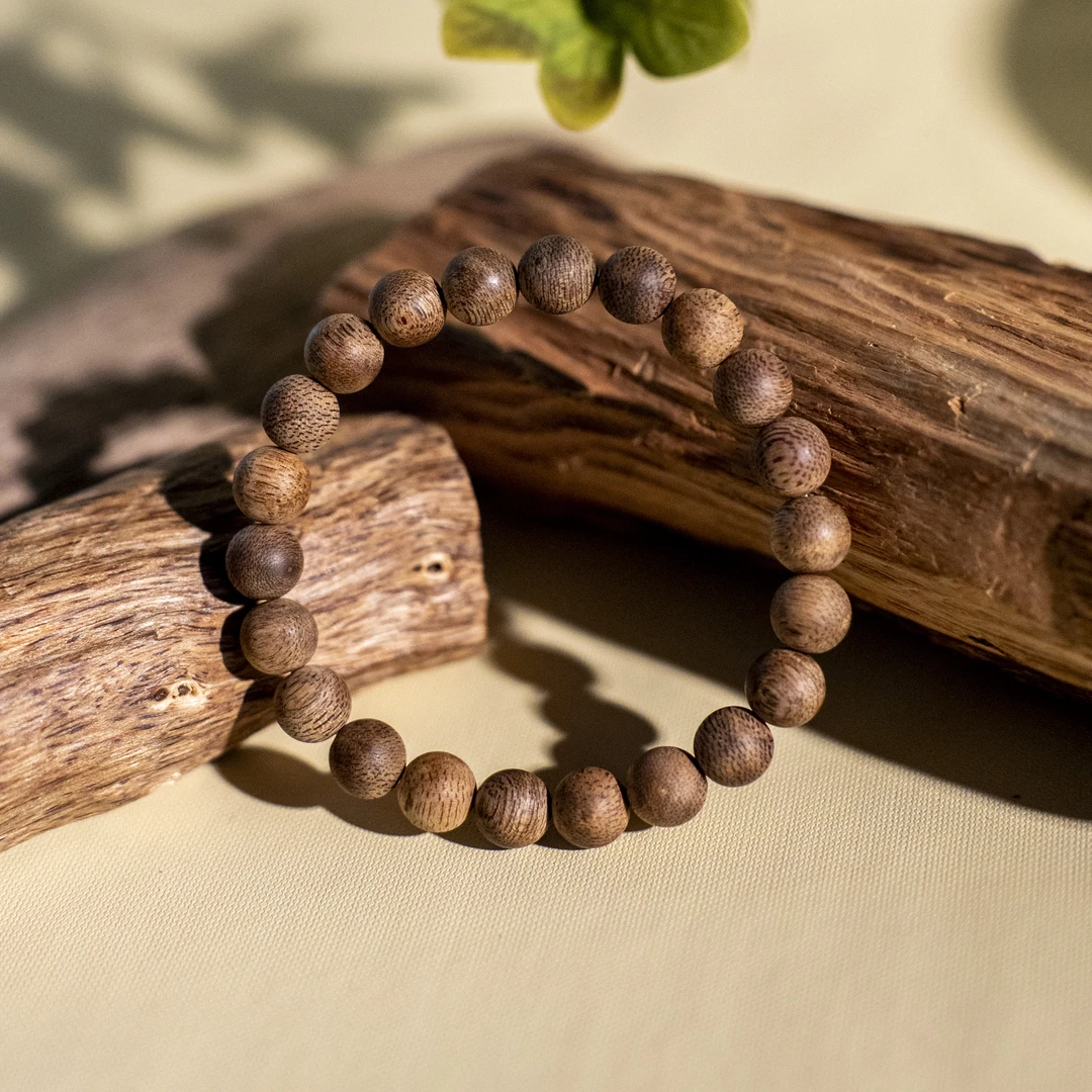 沉香【江苏工美专属】天然芽庄奇楠种沉香手串珠单圈CZ-0510904