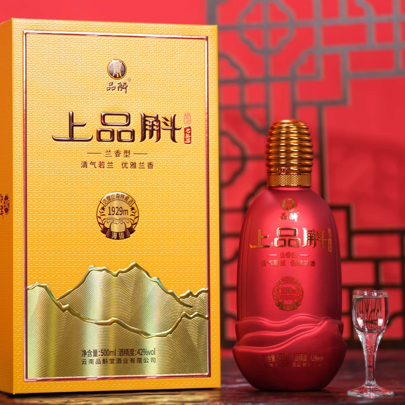 品斛堂【上品斛】龙陵紫皮石斛酒 高端礼盒  42度单瓶装42度500ml