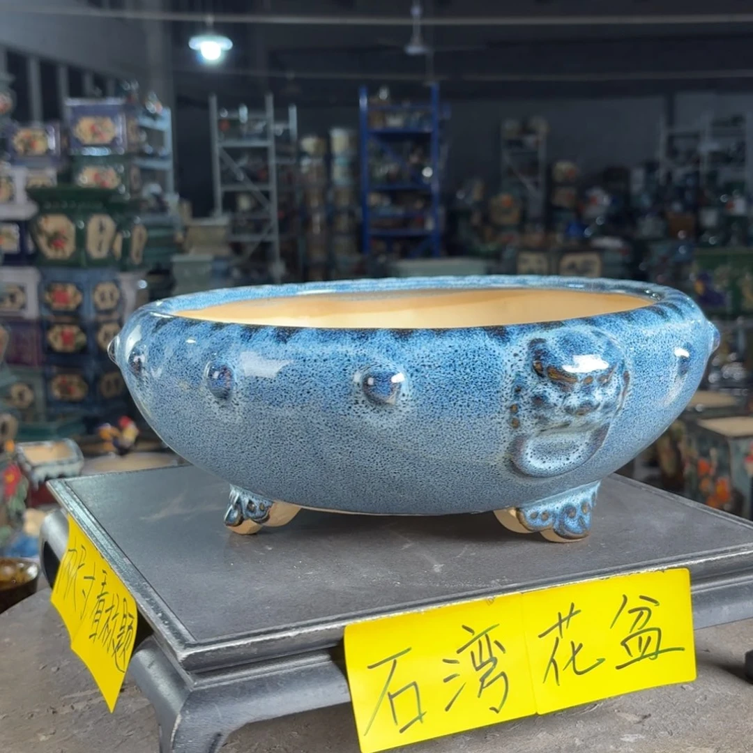 一风堂石湾花盆 内25*8编号093