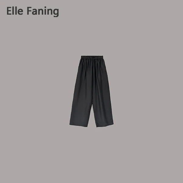 芒果优选-夜影云柔直筒垂感薄款休闲裤