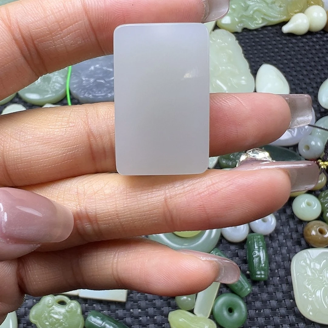 和田玉未镶嵌吊坠(不含链)卡31