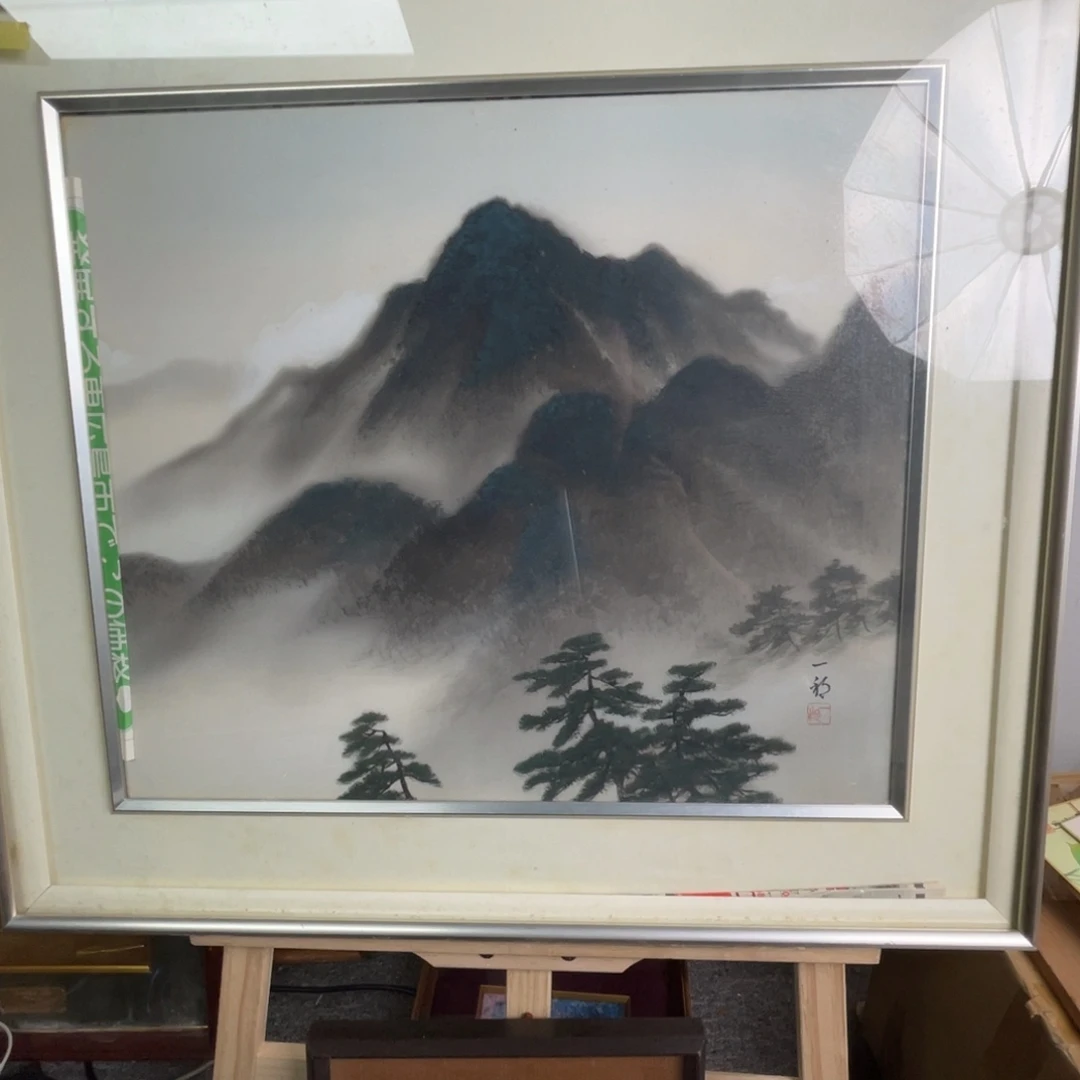 框画作品微瑕不退不换玻璃不包损