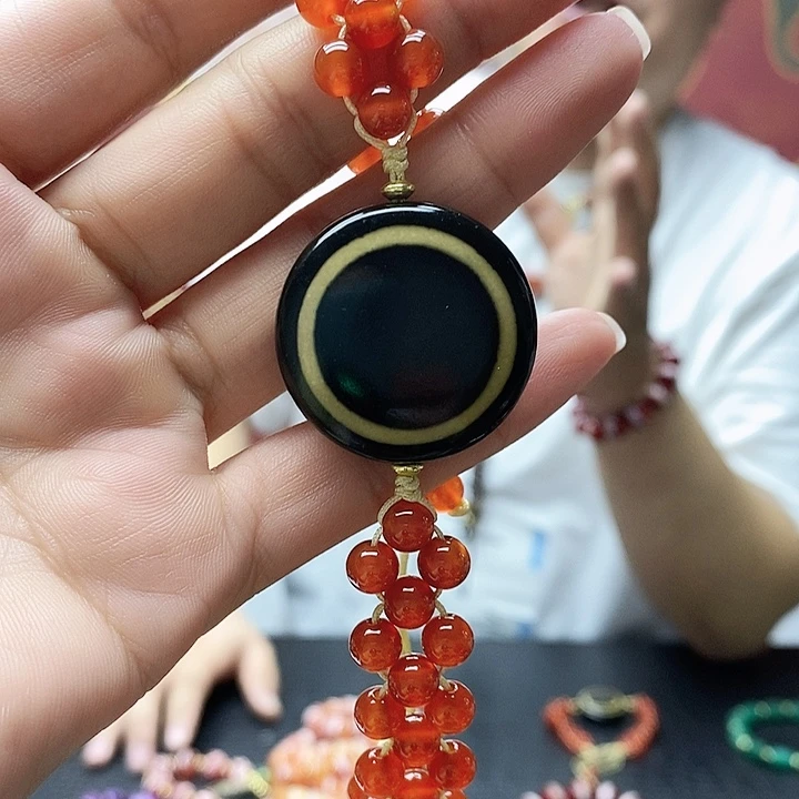 玛瑙/玉髓合金颈饰