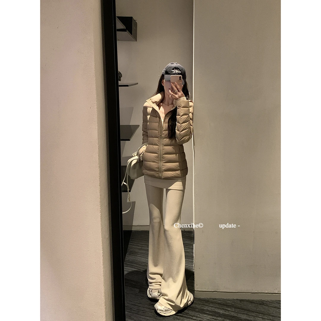 何晨曦12/2320:00「轻量暖冬」加购抢现货连帽羽绒服短款T1384W