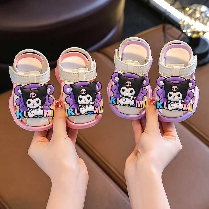 2025夏季新款男女宝宝室内包头防滑软底卡通婴幼儿学步鞋沙滩凉鞋