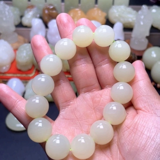 石材方解石手把件