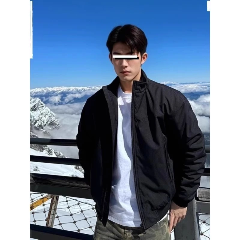 飞行员夹克男宽松春季2025新款美式痞帅高级感外套工装短款棒球服