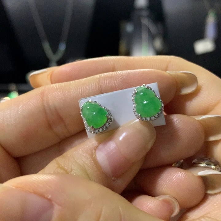 翡翠银S925镶嵌戒指