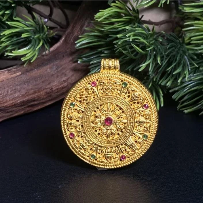 足银银制品 【小北好物】足银吊坠-17QH44X132【约34*34mm】带链