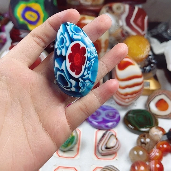 玛瑙/玉髓未镶嵌耳饰