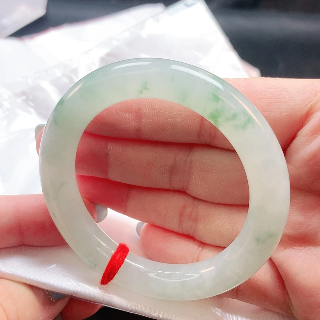 未镶嵌手镯翡翠圆条0686