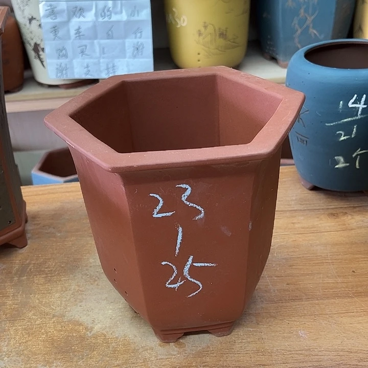紫砂花盆，透气花盆