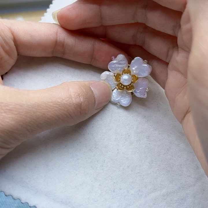 淡水珍珠吊坠银S925镶嵌