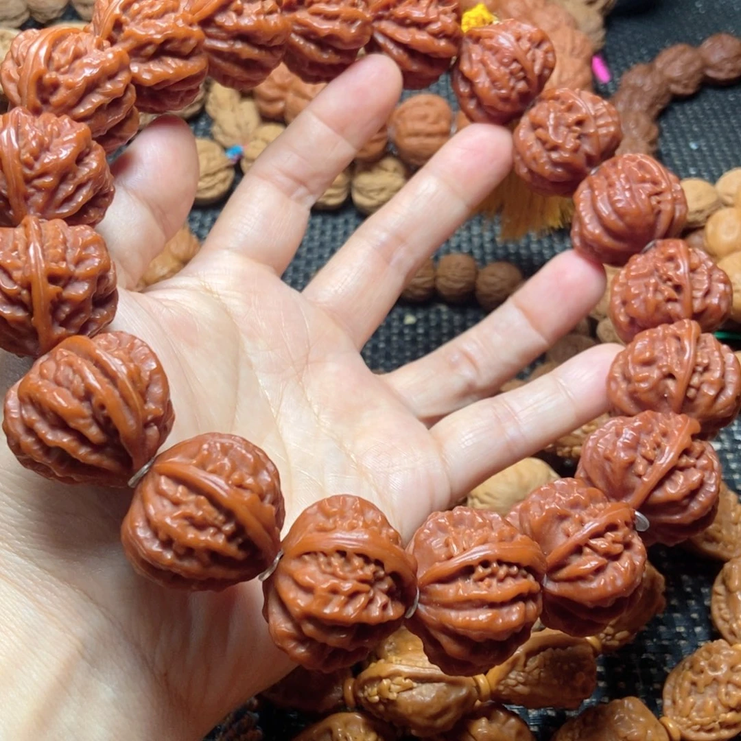 文玩核桃手串龙脊八棱手持