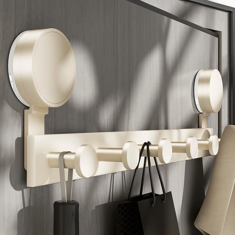 吸盘门后挂钩粘钩免打孔挂衣架强力承重进门玄关粘胶衣帽钩置物架