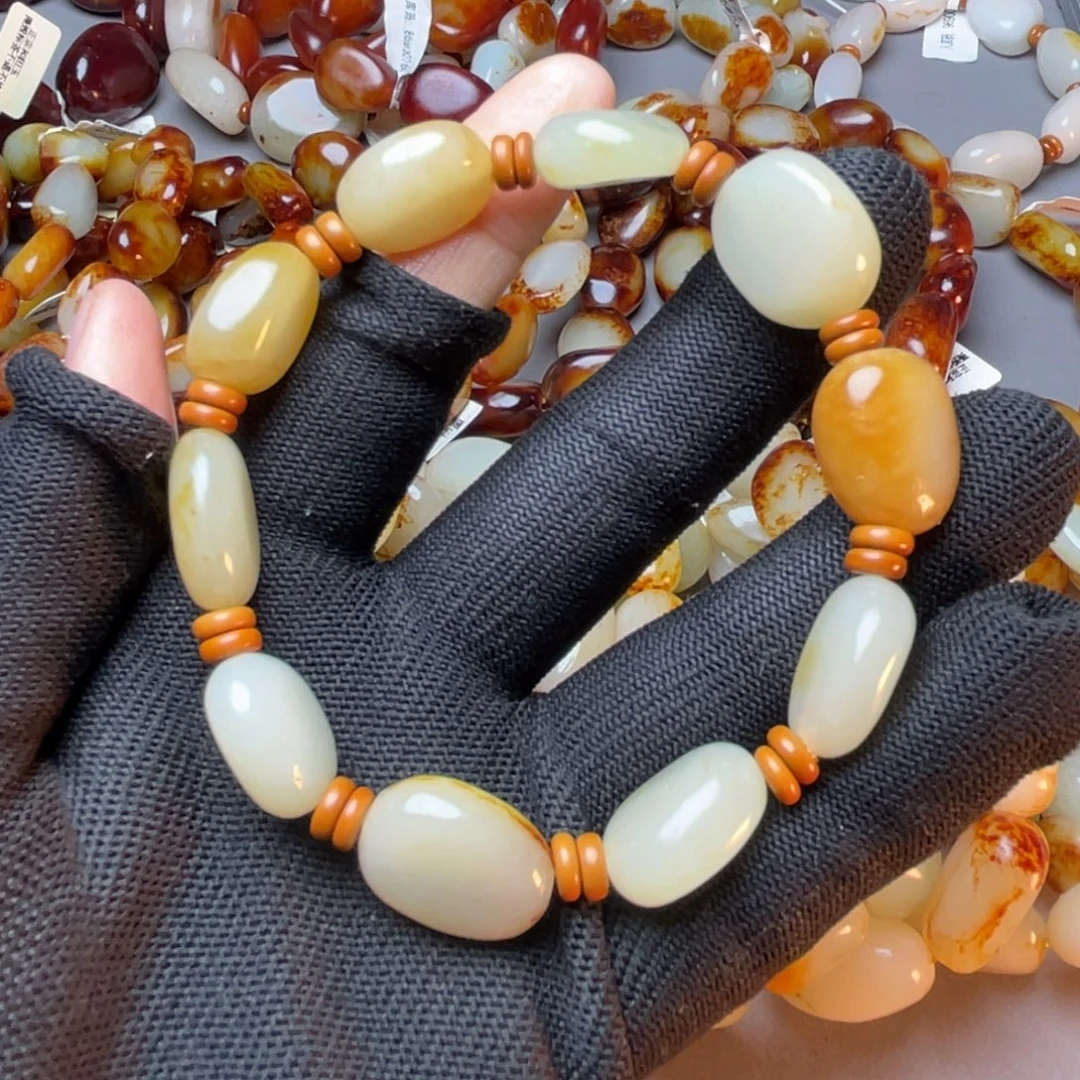 和田玉未镶嵌手链