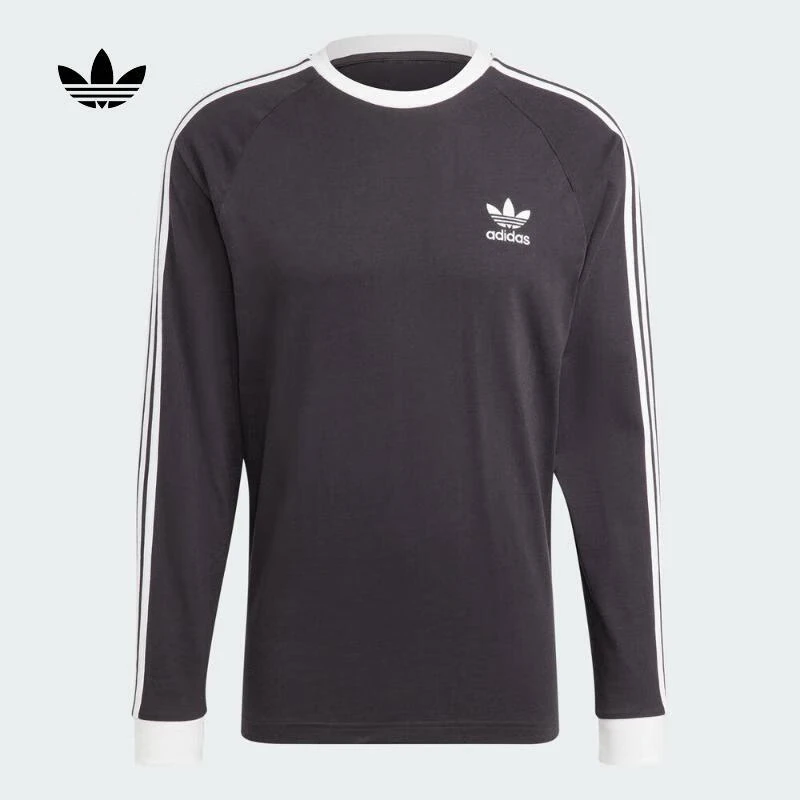 adidas/阿迪达斯Originals三叶 男子3-STRIPES LS TT恤 IA4877