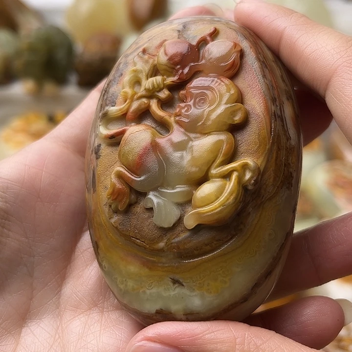 石材方解石不退换猴