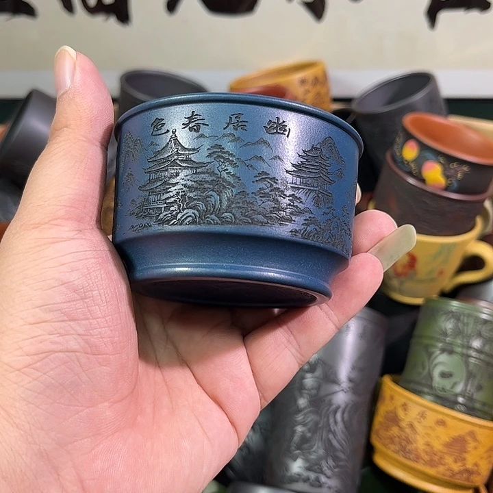 茶杯紫砂全手工紫砂主人杯