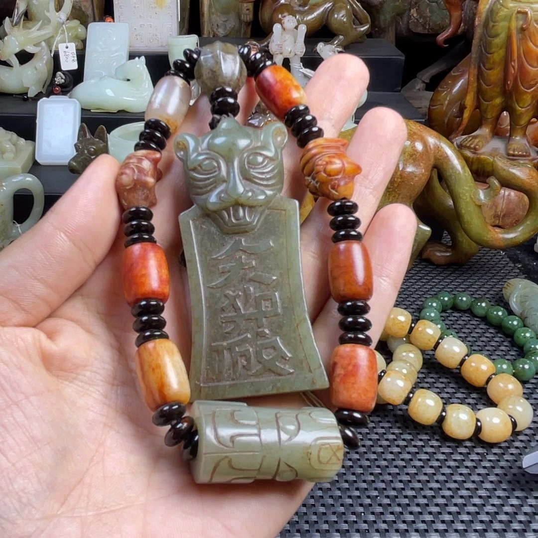 和田玉未镶嵌挂件安*法