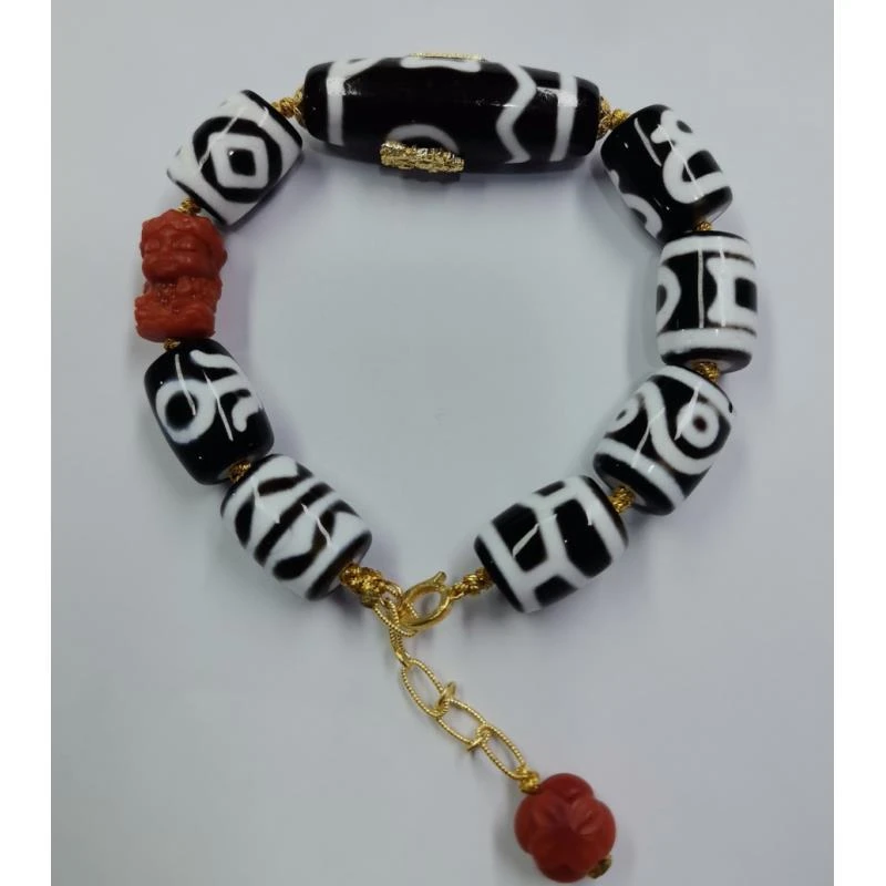 非金属皮质手链 【城丽】九转乾坤暴富手串/条STZ-2989-1