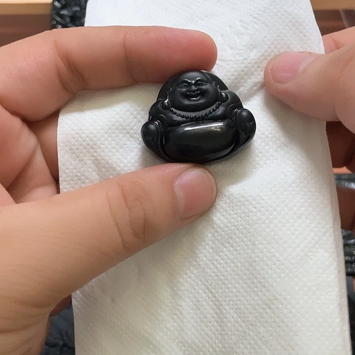 翡翠未镶嵌颈饰天然翡翠A货  佛公
