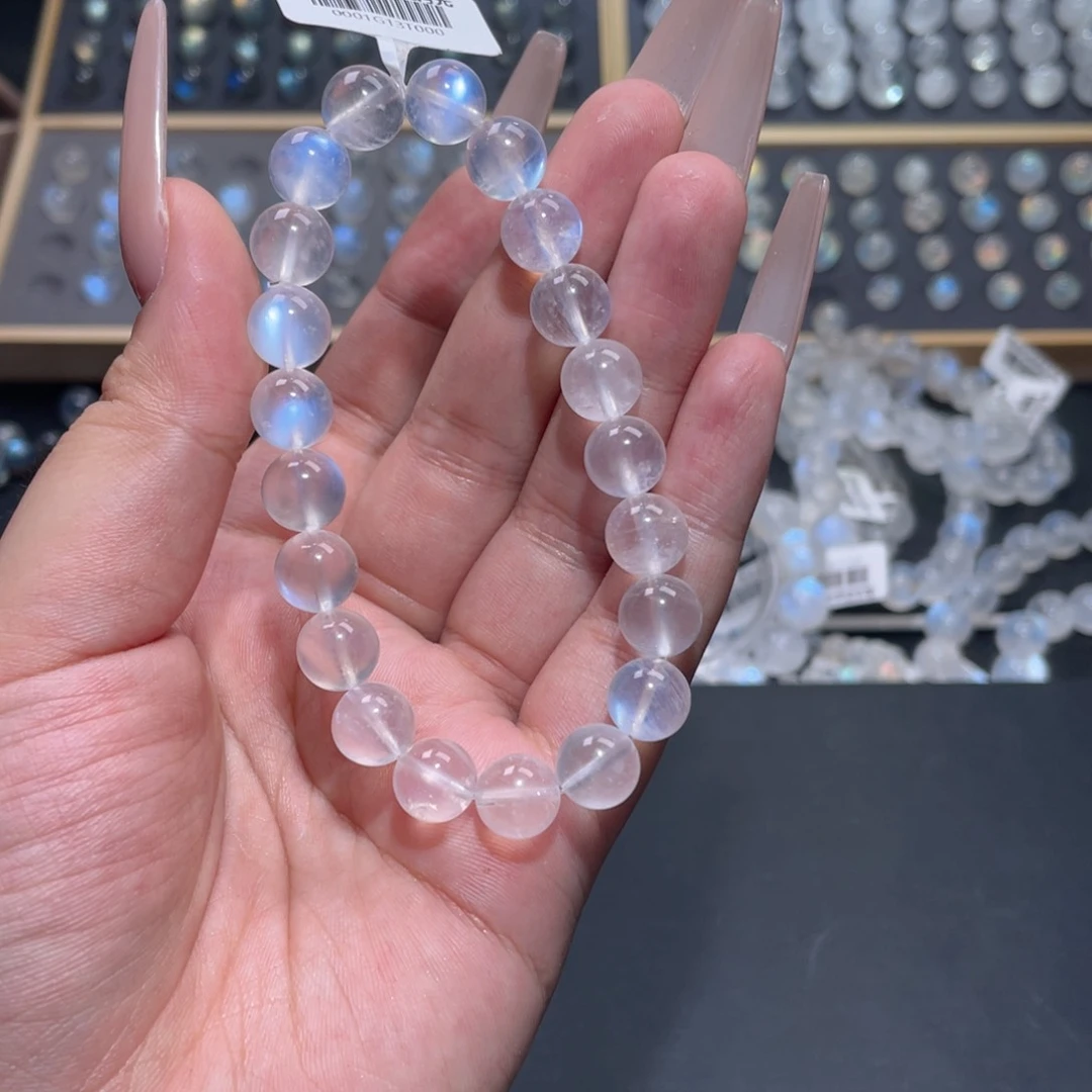 手链未镶嵌长石画*卷蓝月光手链9.8mm