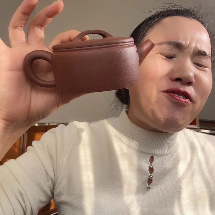 长***丰茶壶紫砂紫泥底槽青汉瓦200cc