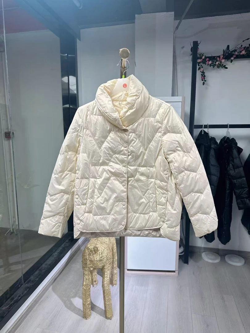 【JX601香槟色外套】2024新款休闲保暖时尚气质款外套