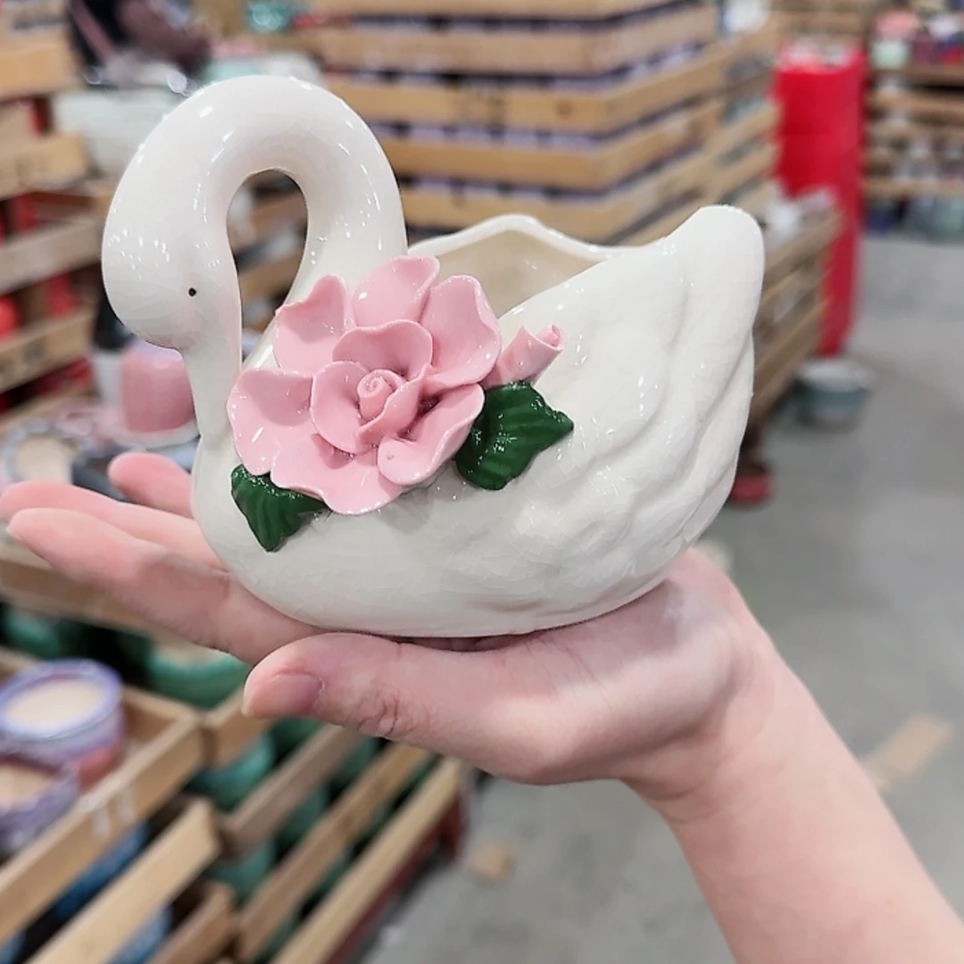 【闪购商品】陶瓷陶瓷多肉花盆有孔