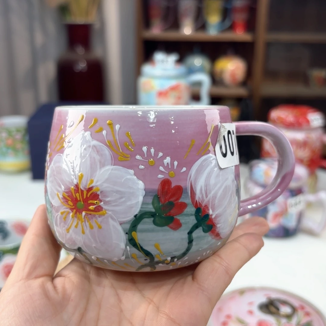 景德镇手绘高温釉下彩陶瓷茶具