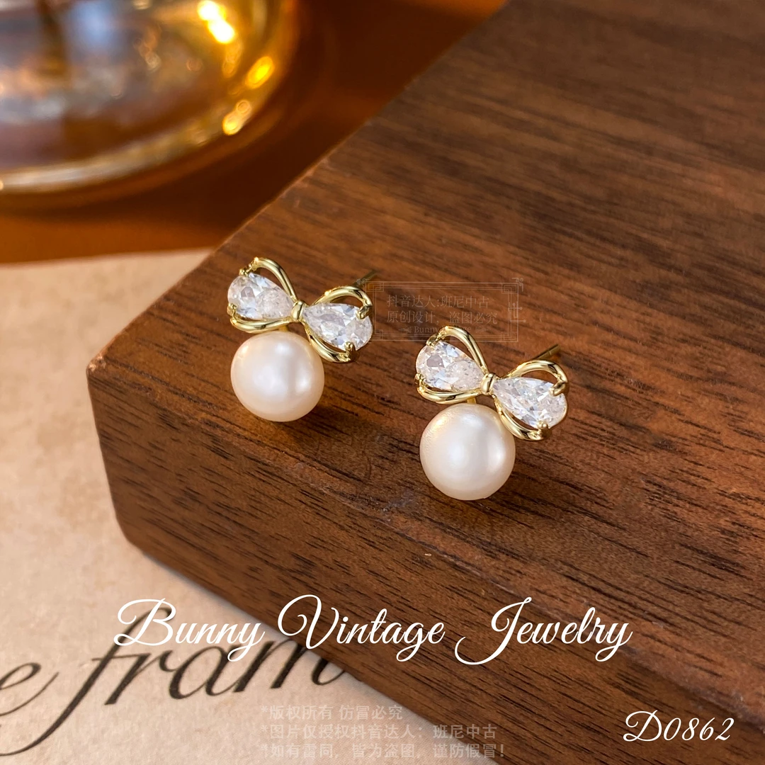 镀K金 D0862 意★Italy Mius 缪斯【灵动蝴蝶结】 限定